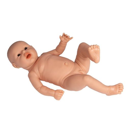 Szülőoktató baba, fiú, világos bőrű, 2.4kg